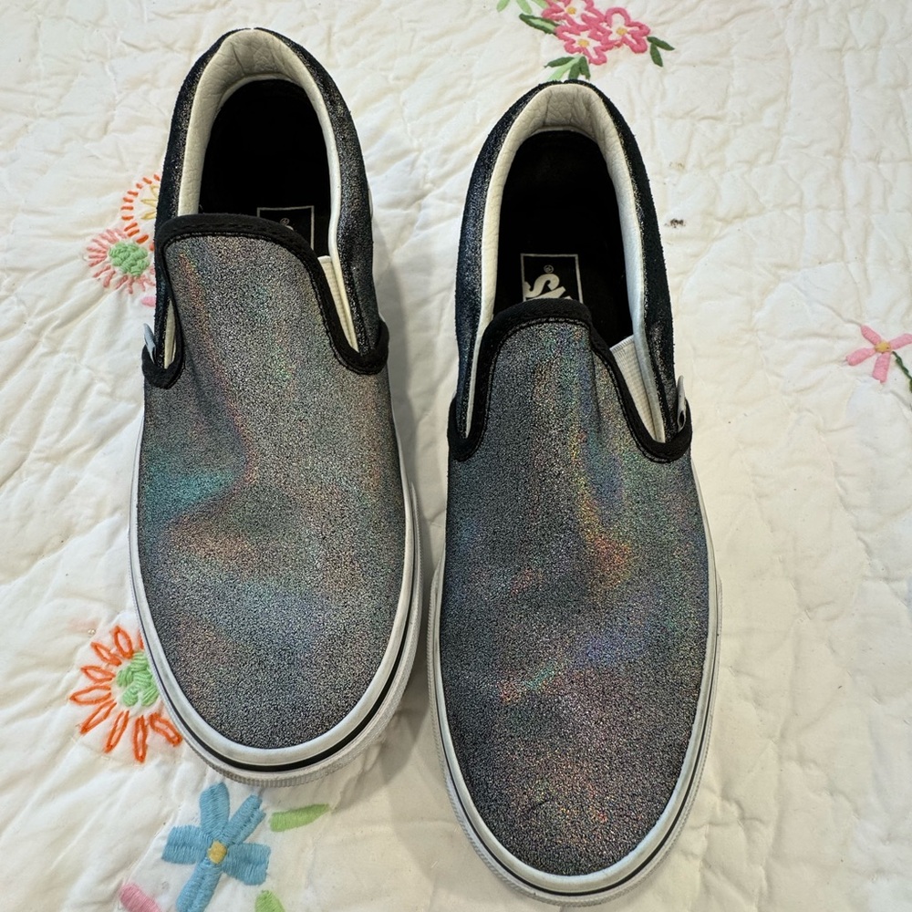 Vans slip on prism sneakers for women size 7